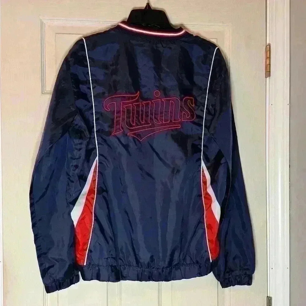 Minnesota Twins baseball pullover size L 16/18, Embroidered logo front/backside - Picture 5 of 12